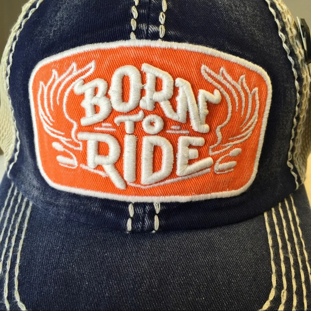 Born to Ride Baseball Hat - Picture 3 of 4